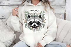 Stay Wild Raccoon PNG, Cottagecore Sublimation Design Product Image 7