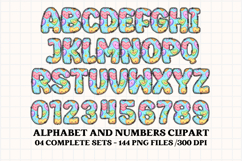 Valentine Alphabet Clip Art, valentines day letters doodle Product Image 2