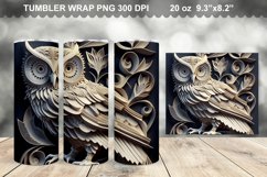 3D Owl Tumbler Sublimation Bundle - 3D Owl Tumbler Wrap Product Image 9