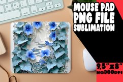 3D Flower Hole Mouse Pad Sublimation Print PNG Product Image 1