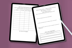Wedding Priorities Worksheet | Editable Canva Planner Templa Product Image 2