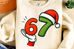 Christmas 67 PNG 6 7 PNG Santa Hands PNG, Christmas PNG Product Image 4