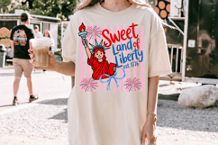 Sweet Land of Liberty Stripes PNG T-Shirt|4th of July PNG Product Image 8