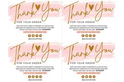 Thank you card for small business pink template Canva 3 Product Image 3