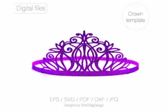 Crown svg Tiara svg Birthday tiara Princess svg Party hat Product Image 7