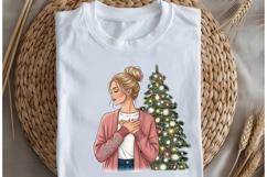 Christmas motivational women png design for T-shirts Product Image 5