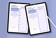 Kawaii Aesthetic Weekly &amp; Daily Planner Canva Template Product Image 4