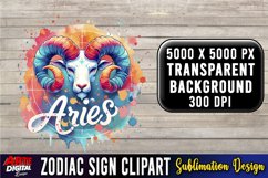 Zodiac Sign Clipart PNG| zodiac clipart #8 Product Image 1