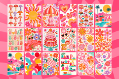 100 Retro Pink Girly Wall Art Prints Product Image 8