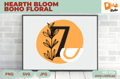 Hearth Bloom Boho Floral Monogram Product Image 1