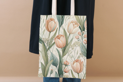 Gentle Meadow Watercolor Seamless Patterns, Neutral Nursery Product Image 8