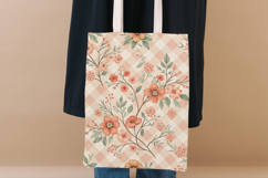 Coral Toile Digital Paper Pack, Vintage Floral Toile Product Image 8