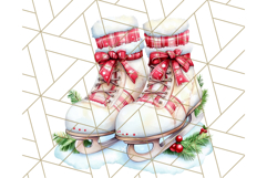 Vintage Christmas Clipart PNG, Cute Animals Holiday Elements Product Image 4