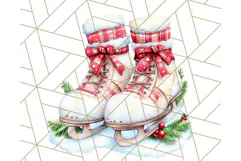 Vintage Christmas Clipart PNG, Cute Animals Holiday Elements Product Image 4
