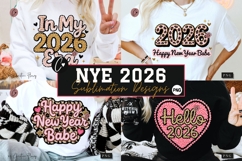 Latch Hook Happy New Year Babe PNG - 4 Designs Product Image 1