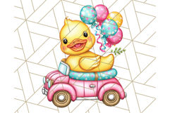 Summer Rubber Duck Clipart PNG, Cute Yellow Ducks Clip Art Product Image 4