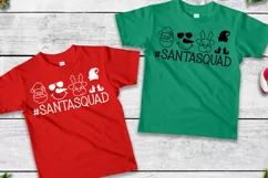 Santa Squad SVG, Kids Christmas Shirt SVG, Santa Squad PNG Product Image 4