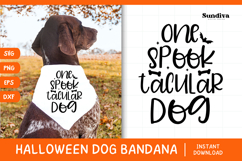 Funny Halloween Dog Bandana Quote SVG | Spooktacular Dog Product Image 1
