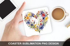Spring Flower - Coaster Sublimation Design Product Image 1