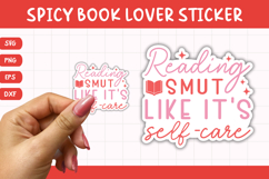 Printable Spicy Book Lover Sticker | Like It&#039;s Self Care Product Image 1