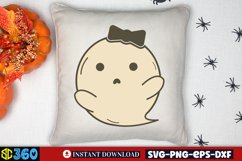 Cute Ghost Clipart, Cute Ghost Clipart Sublimation Product Image 4