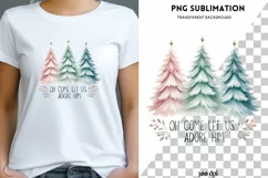 Oh Come Let Us Adore Him PNG | Christian Christmas Coquette Product Image 1