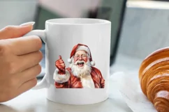 santa claus clipart, christmas clipart sublimation Product Image 2