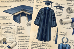 Graduation Junk Journal Pages Product Image 3