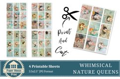 Whimsical Nature Queens Junk Journal Papers, Whimsical Girls Product Image 8