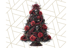 Gothic Christmas Clipart Dark Holiday PNG, Dark Christmas Product Image 4