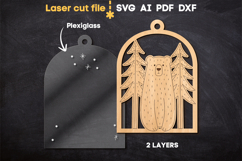 Christmas Ornaments Bundle SVG laser cut files for Glowforge Product Image 8