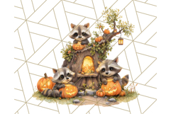 Acorn Village Clipart PNG, Fall Animal Png Product Image 4
