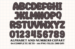 Fall Autumn Alphabet png clipart, fall autumn letters doodle Product Image 2