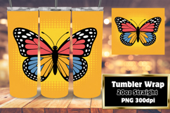 ELEGANT PNG for 20oz Tumbler , Butterfly Product Image 1