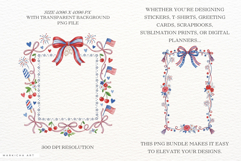 4th of July Frames Clipart Product Image 2