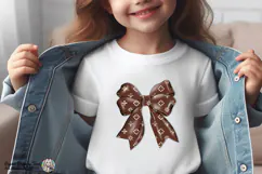 Luxury Brown Bow PNG Chic Fashion Ribbon Elegant Design Product Image 5