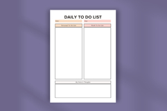 Daily To Do List Planner Template Canva - Editable Product Product Image 5