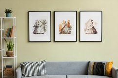 Vintage Watercolor Woman in Ballgown | 8 PNG | VOL 2 Product Image 8