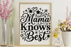 Mama Knows Best Svg, Mom life Svg, Funny Boss Mom Svg. Product Image 9