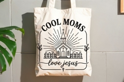 Cool Moms Love Jesus Svg, Christian Mom Svg, Bible Verse Svg Product Image 9