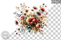 Flowers Sublimation - Clipart PNG Design Product Image 1