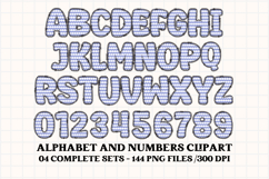 Unicorn Alphabet png clipart, unicorn letters doodle Product Image 2