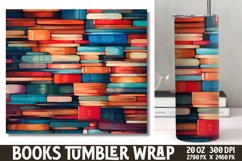 Tumbler Sublimation Wrap Magical Books Product Image 1