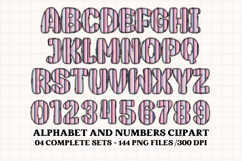 I Love You Alphabet Clip Art, i love you day letters doodle Product Image 2