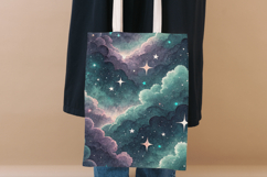 Celestial Galaxy Seamless Patterns, Starry Night Cosmic Sky Product Image 8