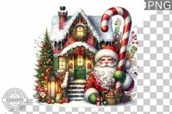 Christmas Santa Sublimation - Clipart PNG Design Product Image 1