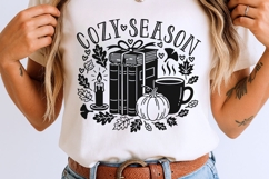 Cozy Season SVG, Pumpkin spice season SVG, Fall Vibes Svg. Product Image 8
