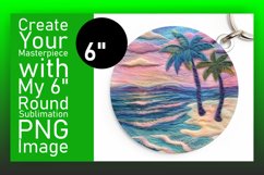 Eye-Catching 3D Summer Landscape Round Design Product Image 1