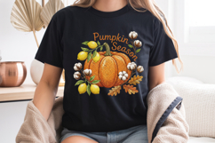 Faux Embroidery Pumpkin Season PNG Fall Sublimation Design Product Image 8
