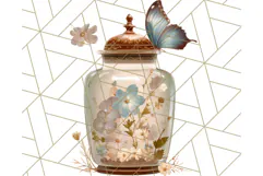 Vintage Butterfly PNG Clipart, Fairytale Cottagecore Images Product Image 4